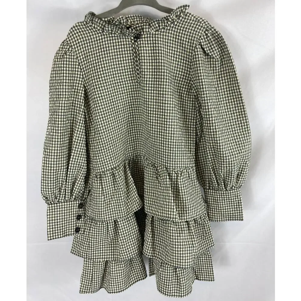 Scotch & Soda checked ruffled